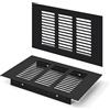 Jesustree Griglia di Ventilazione Nera, Griglia di Aerazione Può Aiutare a Ventilare l'armadio Rettangolare da 100 x 150mm Armadi e Vamere da Letto Con Viti per Armadi Porte Scarpiere Cassettiere (2 Pezzi)