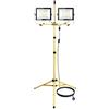 PICAA 2X Faretto LED da Esterno,Luce da lavoro a LED con cavalletto,200W per illuminazione del cantiere, portatile e flessibile per uso interno ed esterno in officine, garage, seminterrati,220V
