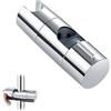 Sylkeov Supporto per Pomo di Doccia, Supporto Regolabile per Barra Scorrevole da 19-25mm, Supporto per Doccia Rotante a 360°, Facile Installazione, Compatibile con Barre da Doccia Standard