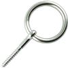 Eisenwaren2000 | 4 x 45 mm viti per legno con anello (4 pezzi) - Viti con occhiello con filettatura per legno - Vite ad anello - acciaio inox A4 V4A - inossidabile