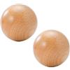 VENEST 2 Pezzi Pomelli per Mobili in Legno Pomelli per Cassetti Sferica Pomelli per Cucina in Legno di Faggio Naturale Maniglie per Armadio con Viti (Diameter 55mm)