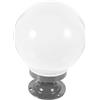 CAXUSD Globo Lampshade in Acrilico Bianco per Lampada da Esterno | Alluminio, Forma Sferica Semplice, per Decorazione Casa e Giardino, Montaggio Rapido