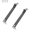 SEIWEI Set di barre telescopiche per finestre, 321 mm, per il fissaggio dell'angolo di apertura delle finestre, confezione da 2 - grigio]
