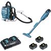 Makita ASPIRATORE ZAINO 18Vx2BL+DCL181FZ+BL1850Bx3+DC18RD