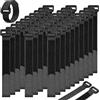 AIRUEEK 30 Pezzi Fascette a Strappo Riutilizzabili 25cm x 20mm, Cinturini per Cavi con Fibbia in Plastica, Fasce in Nylon Larghe per Organizzazione Casa, Ufficio e Fai-da-te - Nero