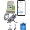 ODevice Sensore di Livello Acqua a Ultrasuoni - Misura Distanza e Livello Liquido - Indicatore per Serbatoio, Cisterna, Vasca - WiFi LoRa - Batteria, Corrente o Solare - Avvisi - ODevice