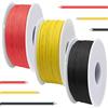 DAOKAI 22 Gauge PVC Cavo Elettrico 300V 22 AWG UL1007 Fili di Rame Rivestiti Stagnati 3 Colori (Nero, Rosso, Giallo) 7m Ogni Cavo Kit Filo di Agganciamento per Stampante 3D, Modello di Auto
