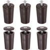 QUARKZMAN 6Pz Tamponi/Fermi Per Tapparelle, In Plastica, Marroni