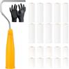 Nadinsta 27 Pezzi Rulli Per Pittura Kit,13cm Rullo Per Pittura Piccolo Con Manico,22 Rullini Ricambio, Mini Rullo Per Pittura In Schiuma Per La Pittura e La Ristrutturazione Di Progetti Domestici