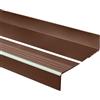 Quest Profilo per Gradini 40 x 40 mm per Moquette - Marrone, 150 cm | Protezione bordo gradino in PVC, antiscivolo, fissa la moquette fino a 2 mm, per scale interne, facile da tagliare e pulire