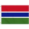 Petite Pine 2 × 3 FT Bandiera Gambia, Medio 60 × 90 CM 150D Gambia Outdoor Banner, Decorazione Giardino Con Ottone Gromment