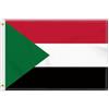 Petite Pine 2 × 3 FT Bandiera Sudan, Medium 60 × 90 CM 150D Sudanese Outdoor Banner, Decorazione Giardino Con Ottone Gromment
