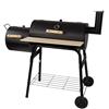 AKTIVE Barbecue a carbonella con termometro, Metallo, 116x61x106 cm, Include Sistema di Ventilazione e Camino, 2 Ruote per Un Facile Trasporto, Progettato per Barbecue all'aperto, BBQ (52899)