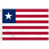 Petite Pine 2 × 3 FT Bandiera Liberia, Medio 60 × 90 CM 150D Liberiano Outdoor Banner, Decorazione Giardino Con Ottone Gromment