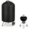 Azatemgo Copertura BBQ per Weber 57cm in Tessuto Oxford 420D - Copertura Rotonda Barbecue - Ø71x68 cm - Impermeabile, resistente ai raggi UV e antipolvere