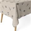 ECOMMERC3 Tovaglia natalizia antimacchia rettangolare 260x140 Pigne Grigio | Per quando si è in tanti a Natale, cotone resinato antimacchia, tatto tessuto, lavabile a freddo