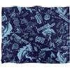 One Piece Straw Hat Crew Doodles Coperta super morbida al tatto setoso - 152 x 127 cm