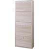 Sarmog Scarpiera 4 ante e 1 cassetto 20 posti h 164 cm colore Olmo Chiaro