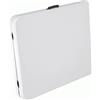 milani home - tavolo catering, rettangolare, pieghevole, 6 posti, salvaspazio, acciaio e ABS, bianco, 122 x 60 cm