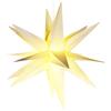 com-four® LED Star, Stella di Natale con Funzione Timer, Stella LED | Decorazione natalizia a batteria
