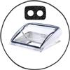 Your Day Mate Guarnizione esterna del telaio della finestra, compatibile con la finestra da tetto Dometic Mini Heki, lunghezza 165 cm, nero, EPDM, adatto per BG 1327, 209/656, per Mini Heki Style Plus 177520