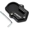 Tuklye Piastra di estensione cavalletto laterale per BMW F900 R XR 2020 F900R F900XR 2021 2022 moto CNC Kick Stand Ingranditore Pedane (nero)