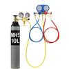 Bestschweissen.de Kit Azoto per Condizionatori - Manometri Condizionatori R32 R410 R134A - Manometro Azoto per Condizionatori NH5 8L/10L - Cerca Fughe Gas Refrigerante