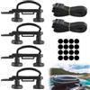 GBKDQQ 4 set di fissaggio per box da tetto, staffa universale, supporto, accessori installazione auto/furgone, kit U 8 dadi sicurezza