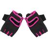 NIYANGLE Guanti Fitness Antiscivolo Mezze Dita Rosa per Donna Sport | Fibre di Silicone e Rete, Particelle Antiscivolo in Silicone, Uso Palestra e Bici, Taglia S/m