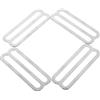 Alipis 4 Pezzi Clip Cintura Subacquea Fibbia Immersione in Acciaio Inox Argento per Cinghie da 2 Pollici, Resistente alla Corrosione, per Immersioni e attività All'aperto