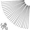 Accarugty 45 # Raggi E Nipples Della Bicicletta In Acciaio Set 24pcs Ruota | Filo di ricambio, per 26/27.5/29er Mtb bici elettriche da strada, set di parti di riparazione diretto