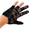Generic Guanti da donna in pizzo Billiard, polso regolabile, solo per mano sinistra | Fibra di poliestere traspirante, toppe con impugnatura in silicone, sicuro, compatibile con stecche da biliardo e uso