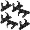 JUMPLAWN 6 Pezzi Supporto per Kayak Base Stabile e Gommini Antiscivolo | Clip Modulari in Plastica Nera, per Remi e Pagaie, Stoccaggio Facile su Barca o Bagagliaio