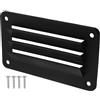 VICASKY Griglia di Ventilazione Marina in Nylon 79x141 per Camper e Barca | Montaggio Semplice con Viti Incluse, Struttura Rettangolare Nera, per Finestre a Lamelle e Accessori Rv