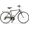 Velomarche Bazam - Bicicletta Uomo City Bike Town 28, Cambio a 6 Velocità, Bici da città, Telaio in Alluminio, Adulti Uomo, Taglia 50, Dark Grey