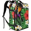 GuoChe Zaino impermeabile, capacità 20 l | Con scomparto per scarpe indipendente per palestra, palme, ibisco, fiori, Hawaii, giungla, paradiso, tropicale