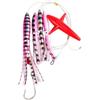 Hoppipola Teaser-Rigged Feather Luder per Big Game Fishing, adatto per calamari, tonno, margherita, pesca a traino in acqua salata (C5)