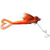 Hoppipola 22 cm 36 g esca da pesca plastica metallo acqua dolce (arancione) | Forma realistica del topo, piume simulate, alta intensità di tentazione, lunghezza 22 cm, innesca la caccia