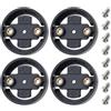Generic Il set di adattatori per computer include 4 basi | Coerente adattatore per computer da bici con fissaggi in metallo e strumenti per bici da strada e mountain bike