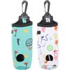Artibetter 2 Pezzi Borsa da Golf Compatta per Palline, Marsupio da Cintura | Confezione da 2, Capienza per 3 Palline, Tessuto Traspirante e Lavabile, Uso Multiplo