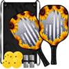 FRODOTGV Bandiera USA con girasoli in fibra di vetro Pickleball Paddles | Pala de Pickleball fibra de vidrio per giocatori intermedi