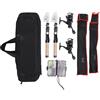 Domary Ultra Light Telescopic Fishing Rod and Reel Set Compact Travel