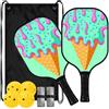 FRODOTGV Christmas Candy Cane Stripe Low Vibration Pickleball Paddle | Per interni ed esterni
