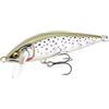 Hoppipola Minnow Esca affondante da 65 mm con occhi 3D e superficie olografica, esca da pesca realistica con suono integrato, per pesce persico e trota (A)