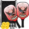 FRODOTGV USA Flag Falcon - Paletta leggera in carbonio per pickleball | Per interni ed esterni