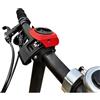 LatoYard Supporto per computer da bici in plastica sicuro | Plastica stampata di grado industriale, resistente all'usura, costruzione, opzioni di colore nero o rosso