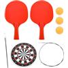 VANZACK Dispositivo Allenamento Tennis Tavolo Elastico Base e Asta | Pp, Acciaio Inossidabile e Legno, Semplice da Usare, per Bambine, Colore Casuale Stile Casuale