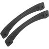 HOMOCONO 2 Pezzi Maniglia per Kayak Nera in Pu, Impugnatura Antiscivolo | Accessorio Pratico Presa Confortevole, Montaggio Laterale, Adatto a Canoa e Kayak, Colore Nero