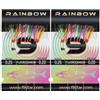 PRO FILSTAR Sabiki Krinkle Flash Rainbow Mix Set 2x10 ami da pesca N9 | Dia 0,25 mm, per pesca in mare, esca per sgombro e aringa, esca per sgombro, pesce persico e aringhe