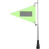 FRCOLOR Kit Asta portabandiera di Sicurezza per Golf Cart, Asta telescopica | Bandiera riflettente con morsetto, supporto per asta per golf cart, sedia a rotelle, bicicletta, verde ad alta visibilità